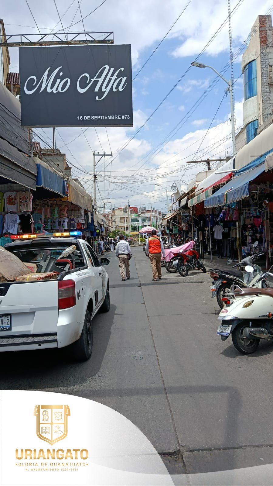 Operativo zona comercial Movilidad y Transporte 