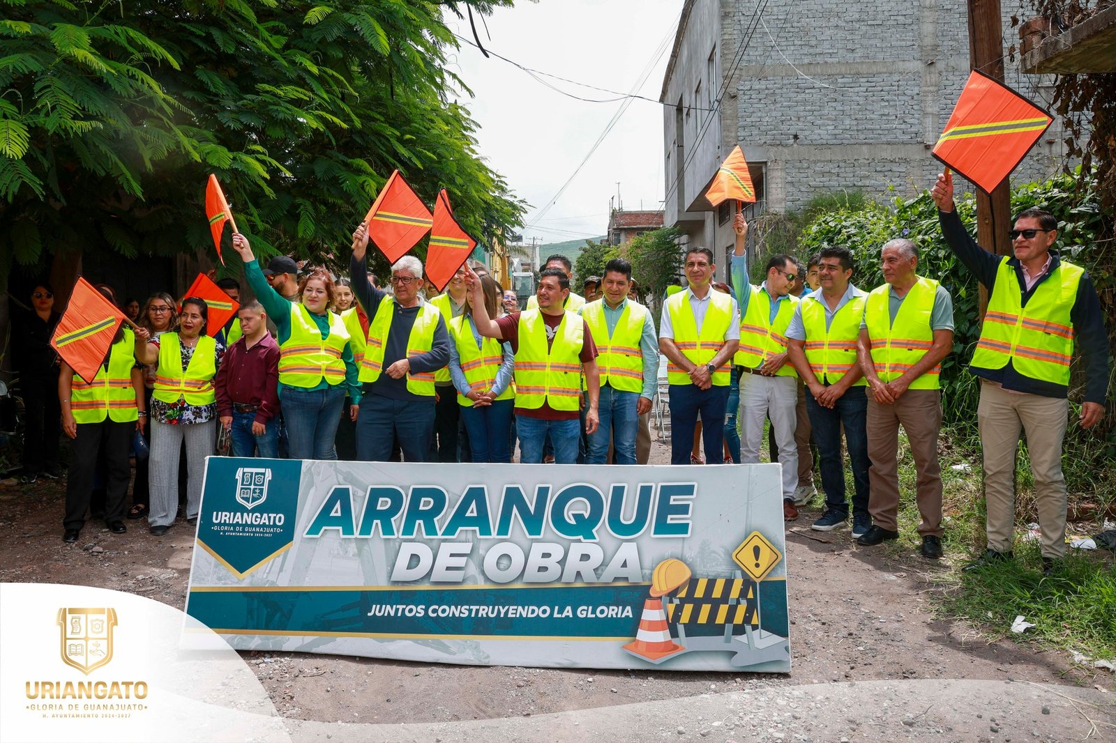 Arranque de obra en la calle Río Usumacinta de la colonia Independencia