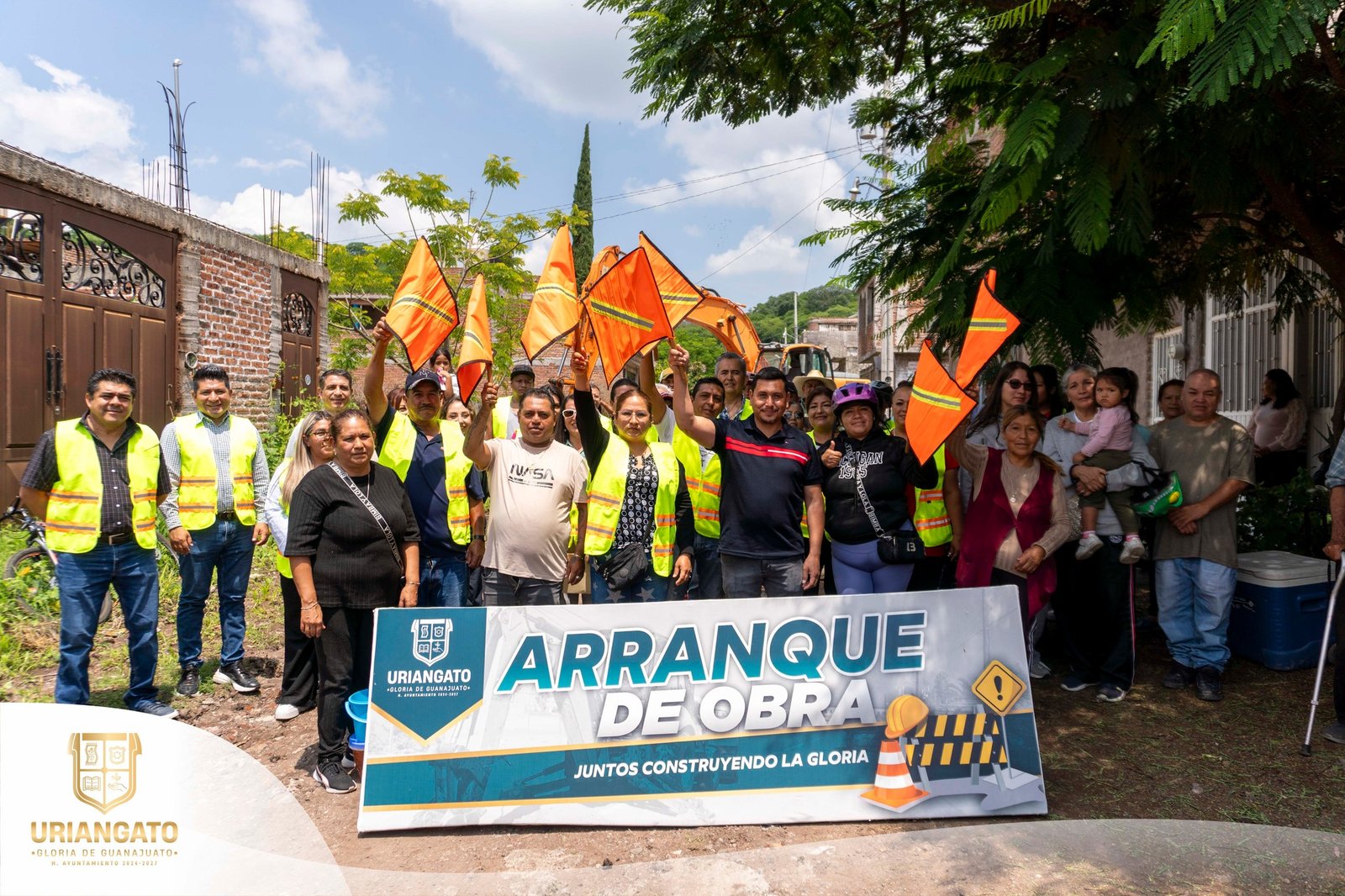 Arranque de obra en Colonia Nuevo Uriangato