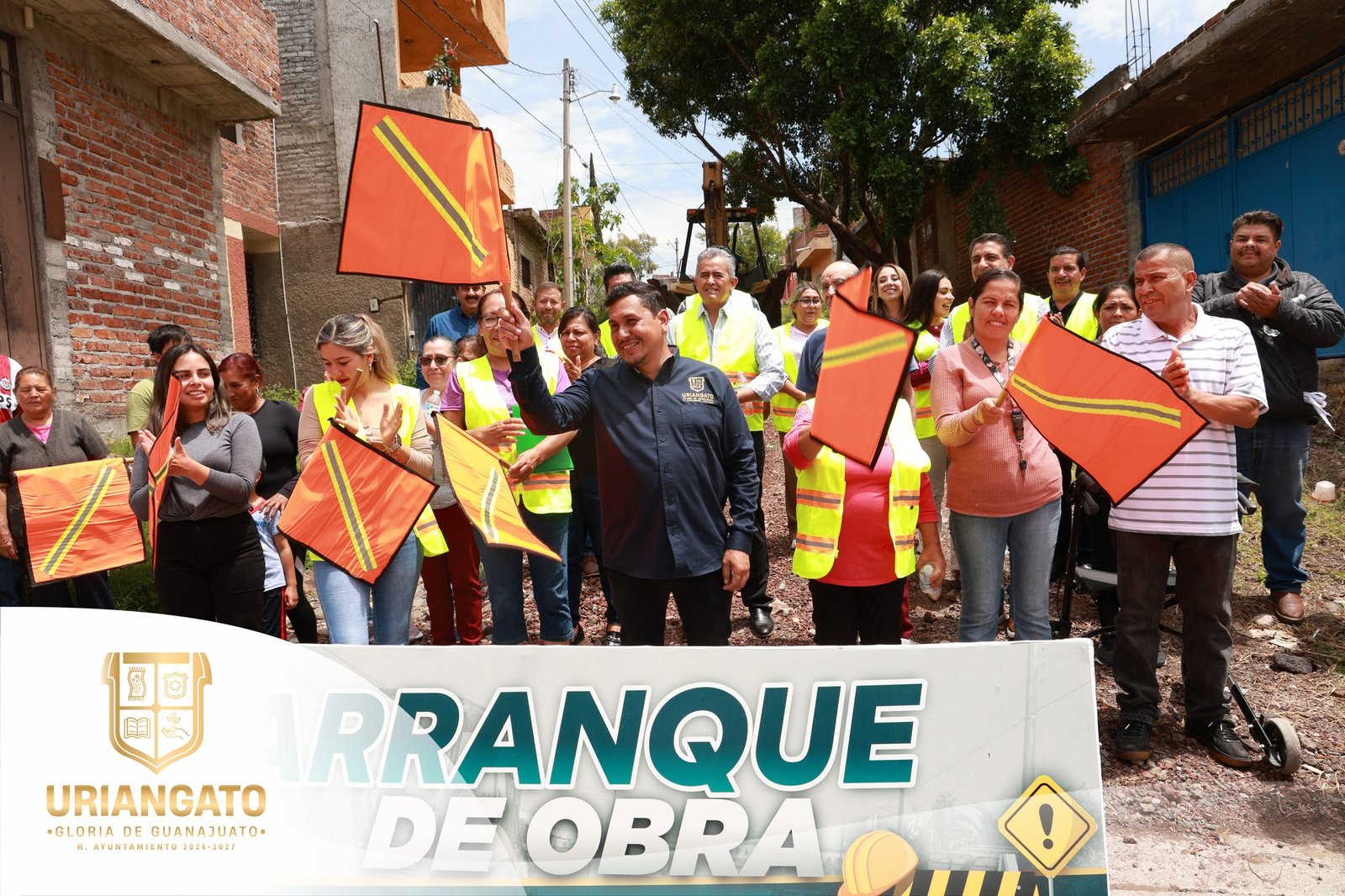 Arranque de obra en la calle Oaxaca de la col. Juarez