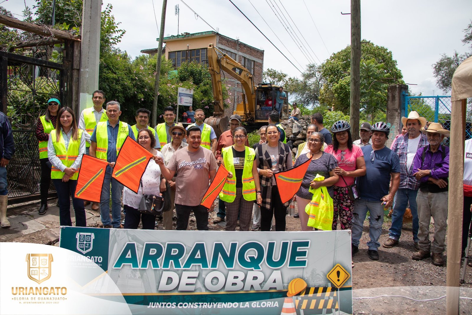 Arranque de obra en la colonia la Deseada calle Tlaxcala