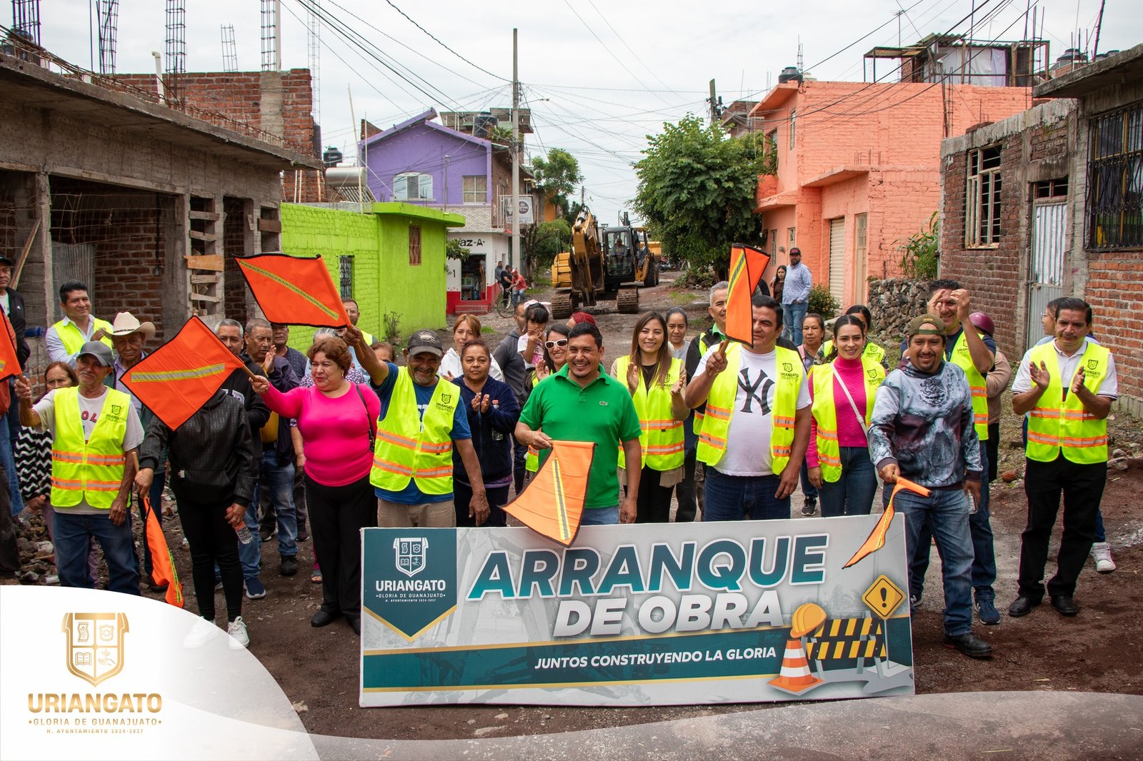 Arranque de obra en la colonia Los Pinos calle Cuitláhuac