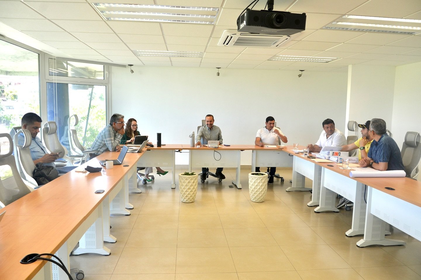 Reunión de trabajo con el titular de la Secretaría del Agua y Medio Ambiente, Ing. José Lara Lona