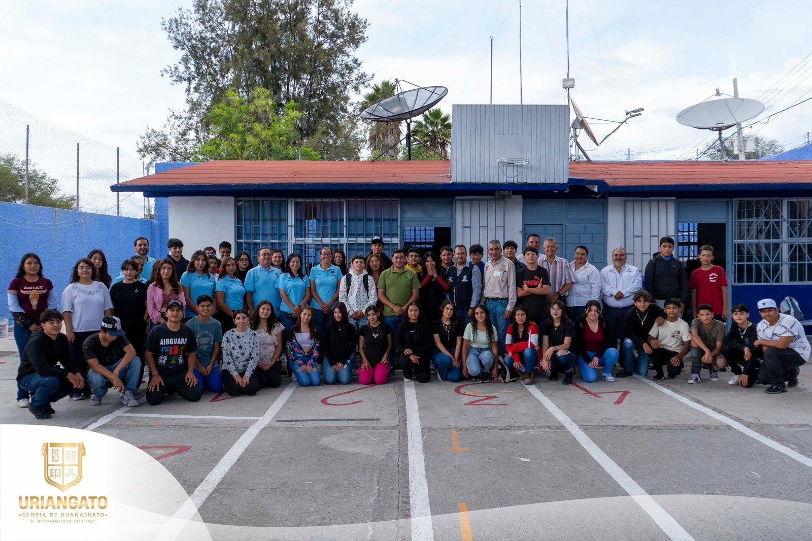 Inicio de ciclo escolar en el Bachillerato Integral de Guanajuato plantel Uriangato.