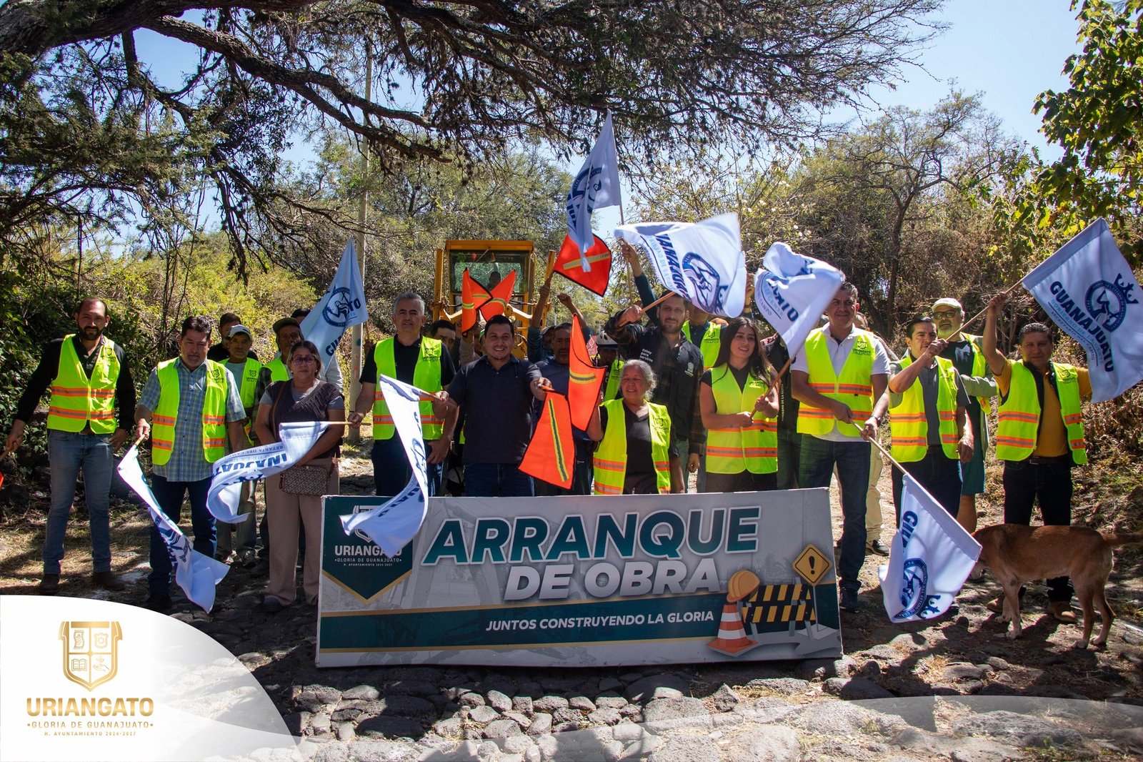 Inicio de obra rehabilitación  del acceso para Charandaro