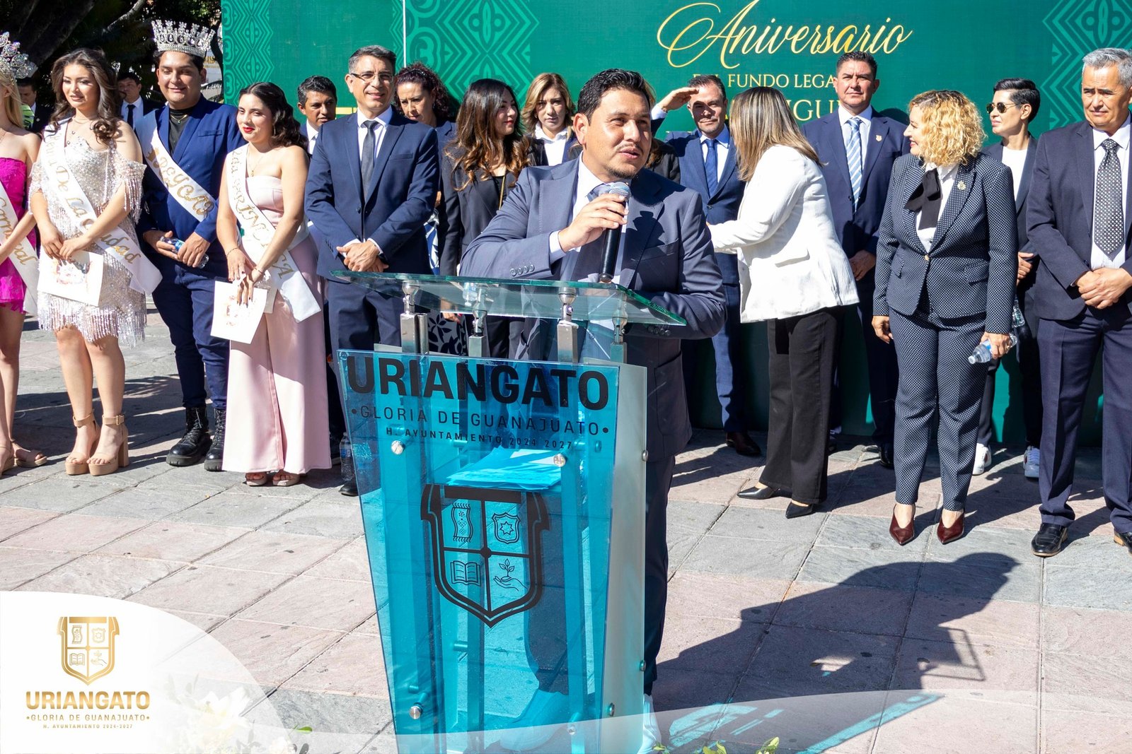 Acto cívico del 422 Aniversario del Fundo Legal de Uriangato