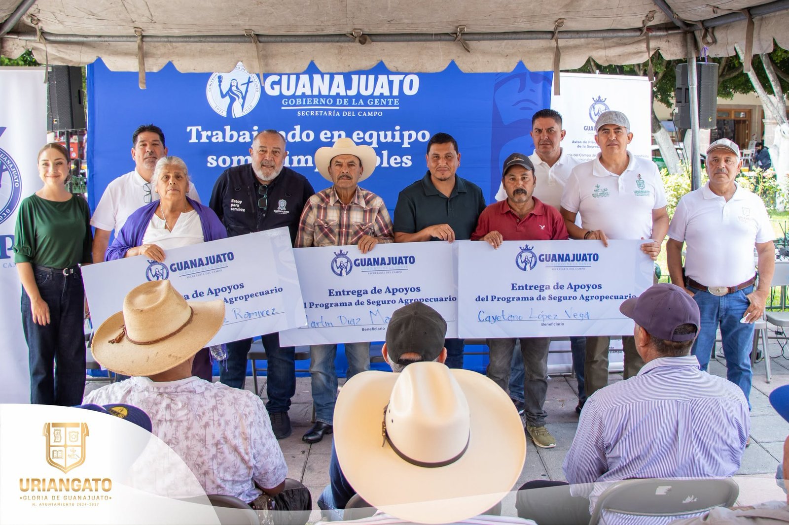 Entrega de apoyos del Programa de Seguro Agropecuario