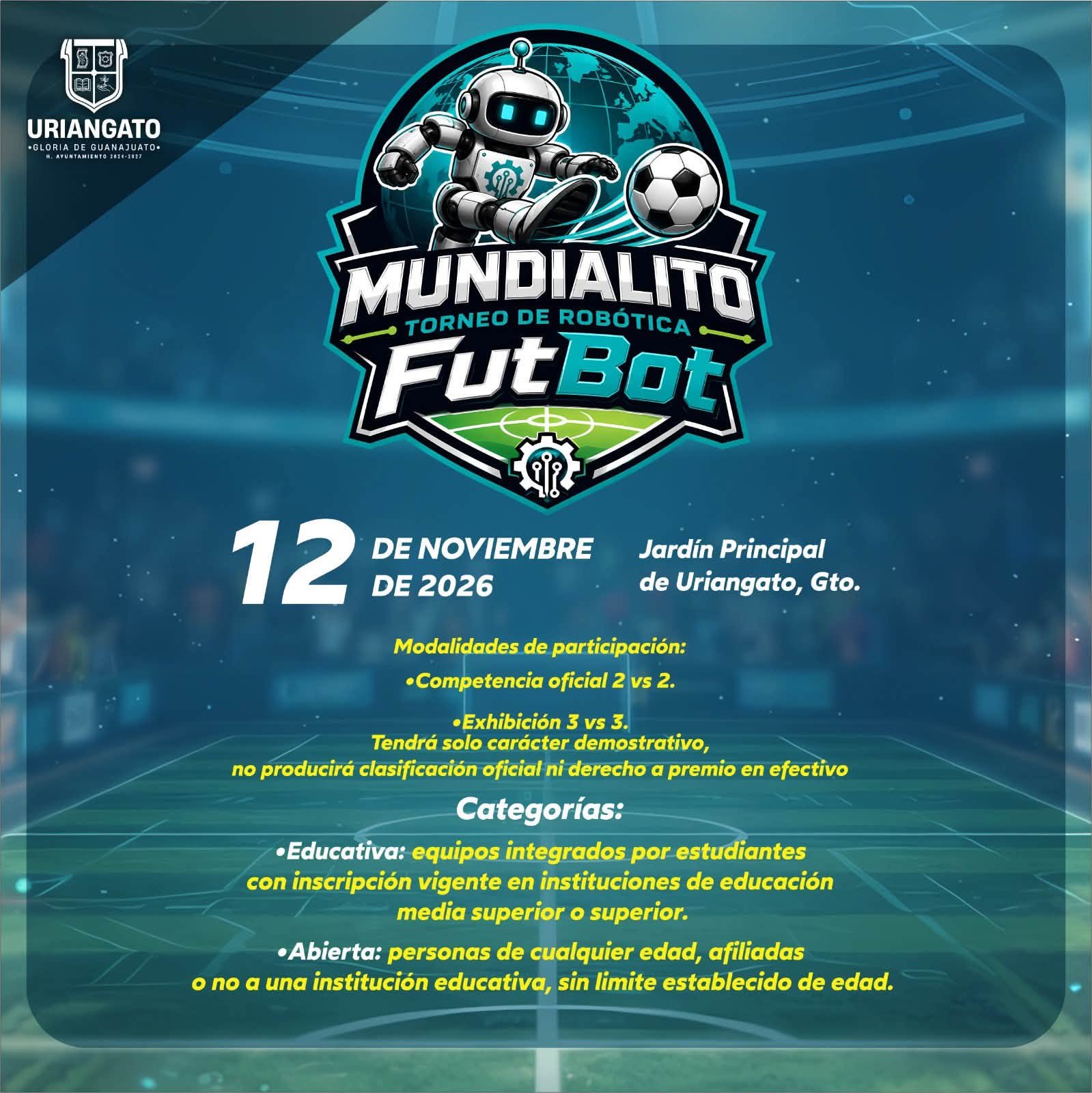 ¡Prepárate para el Mundialito FutBot, Evento Regional!