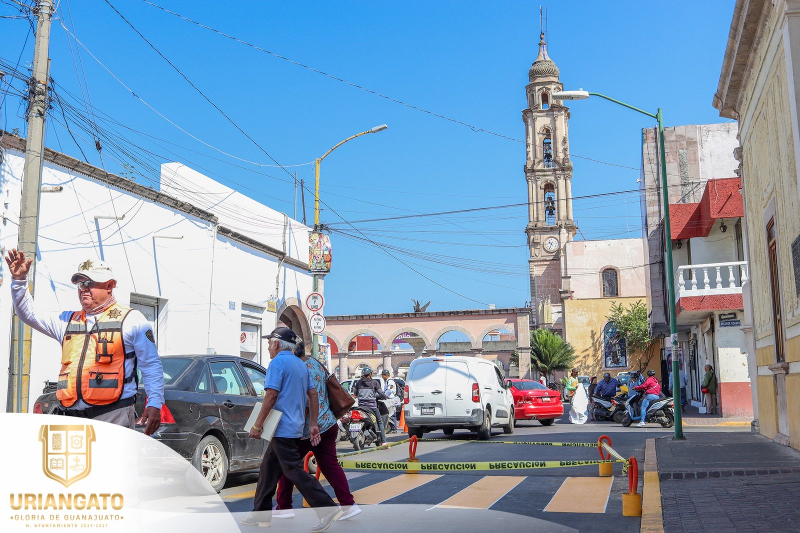 Mantenimiento de cruces peatonales del primer cuadro de la ciudad