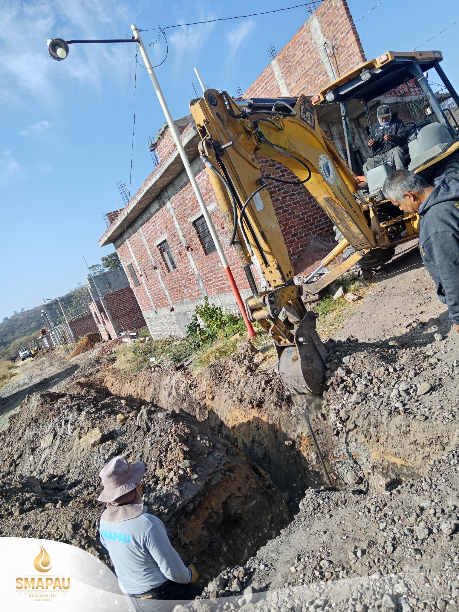SMAPAU realiza en la Col. Francisco Villa infraestructura básica de drenaje y conducción de agua