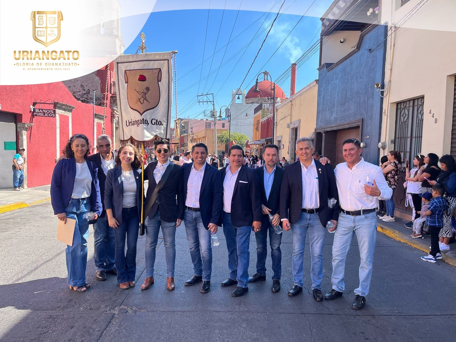 H. Ayuntamiento presente en el Aniversario 485 de Yuriria.