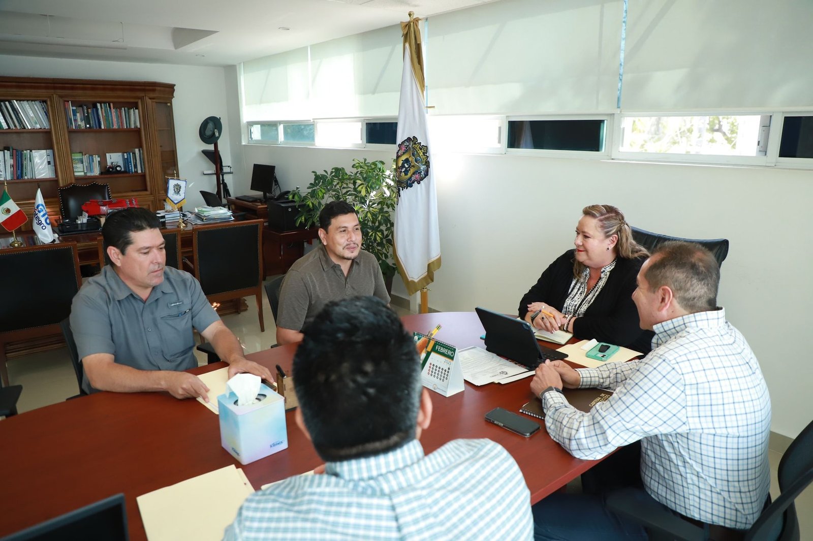 Reunión de Trabajo de nuestro presidente con la Lic. Marisol Suárez Correa Secretaría del Campo