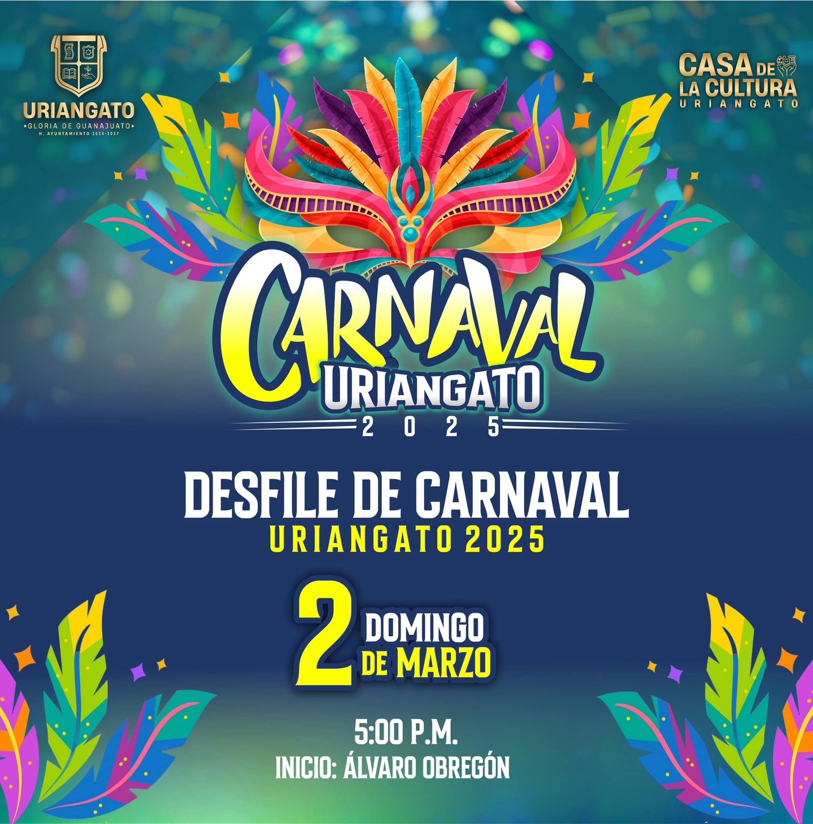 Desfile de carnaval Uriangato 2025