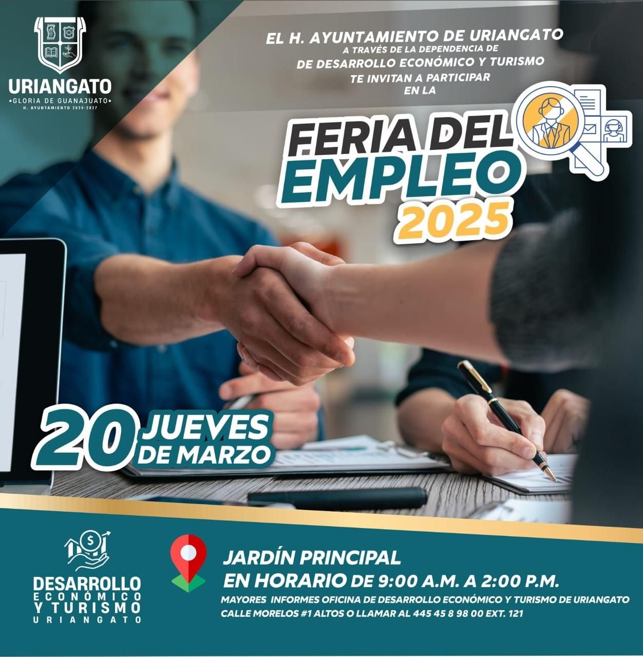 Invitación para participar en feria del empleo 2025