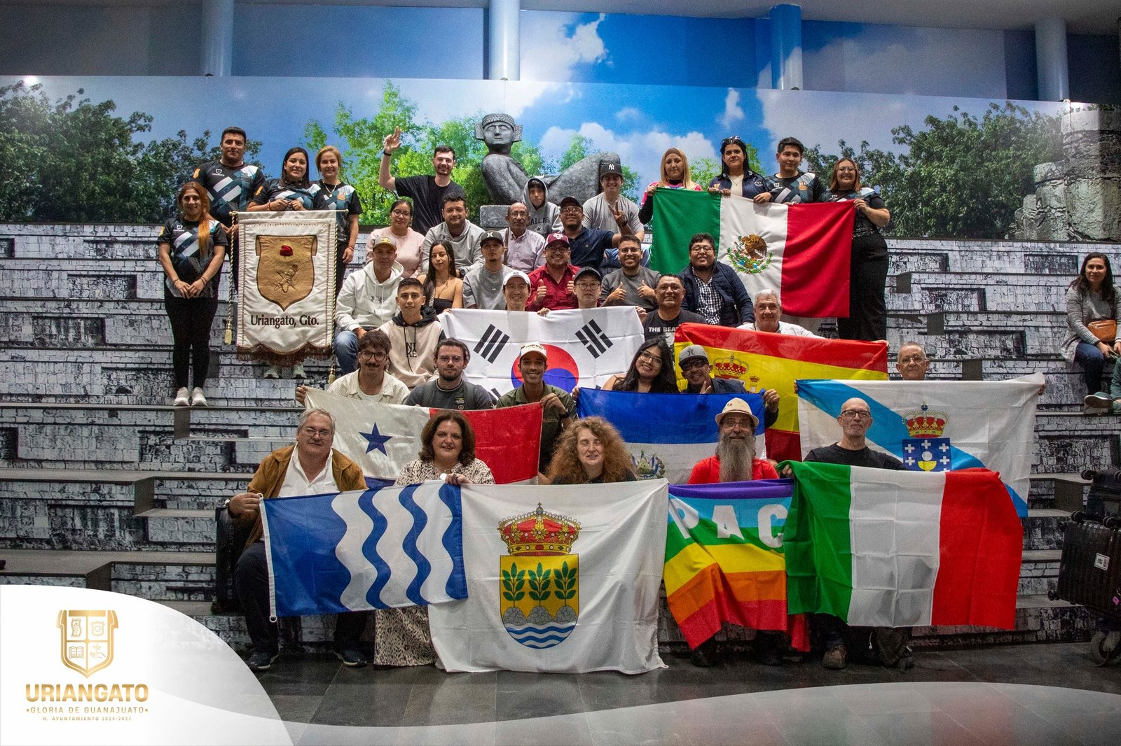 Bienvenida a Uriangato a las delegaciones provenientes de distintos países del mundo